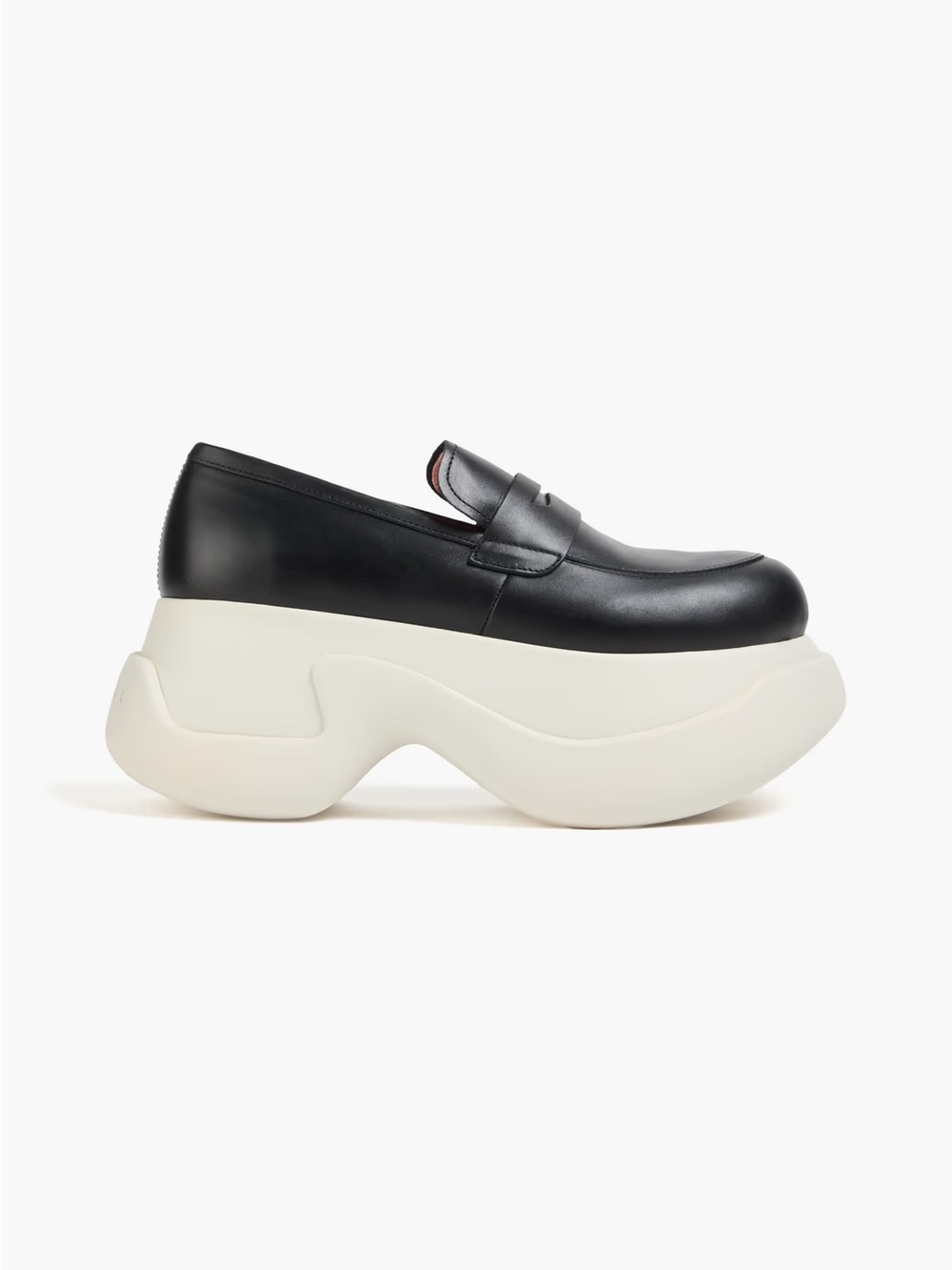 MARNI Leather platform loafers size 40